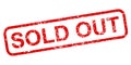 Sold out stamp icon sign Ã¢â¬â Royalty Free Stock Photo